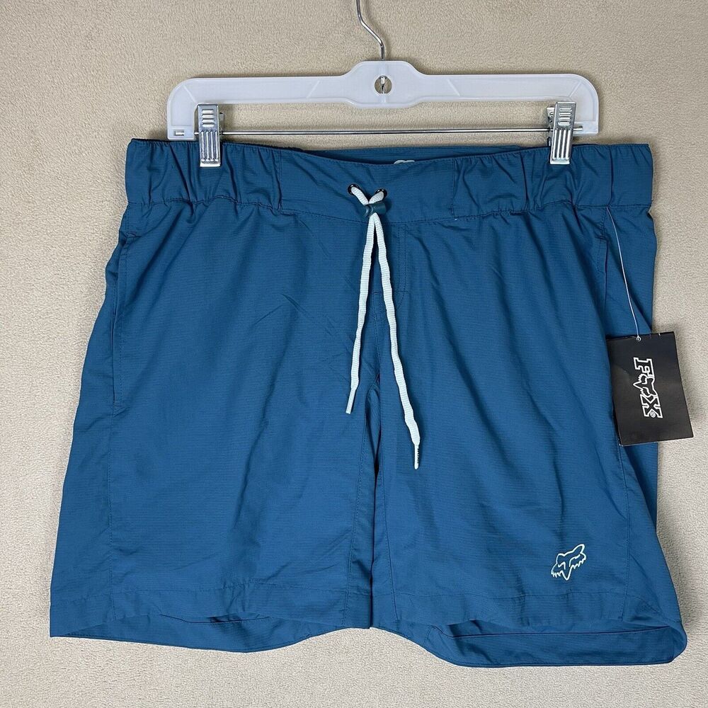 Fox Racing Shorts Womens‎ Medium Teal Girls Base Shorts 2 in 1 NWT